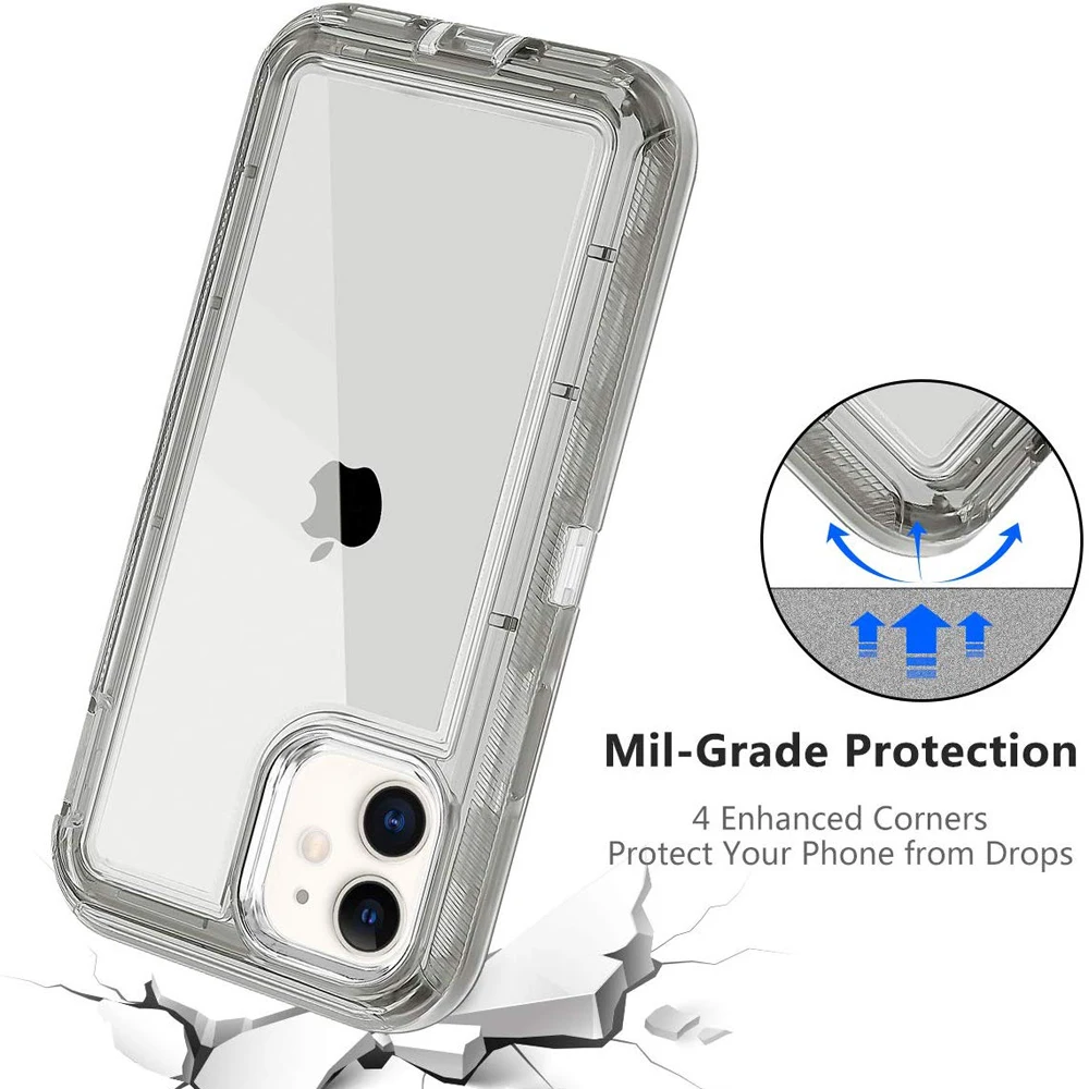 360 Case For iPhone 14 13 12 11 Pro Max XR XS X 8 Plus Cover 3 in