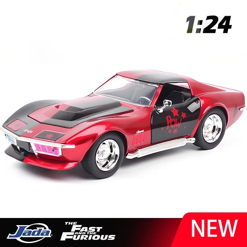 

JADA 1:24 Corvette Stingray 1969 Alloy Car Diecasts & Toy Vehicles Car Model Miniature Scale Model Car For Children