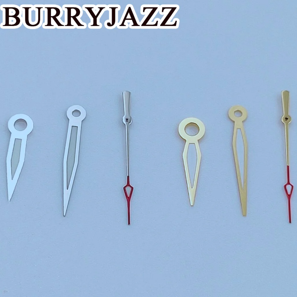 BURRYJAZZ 실버 골드 핸즈, 야광 그린 시계, NH35, NH36, NH38, 7S26, 7S36, 4R35, 4R36