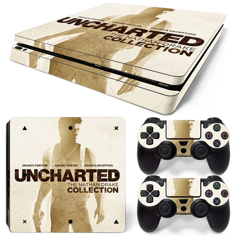 Uncharted 4 for PS4 Slim skin sticker Hot Customized Design Skin Decorative Sticker Vinyl Decal for PS4 Slim