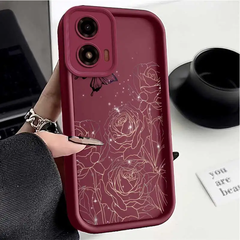 G04S Dreamy Roses Sky Eye Ladder Phone Case For Motorola Moto G04S Cover