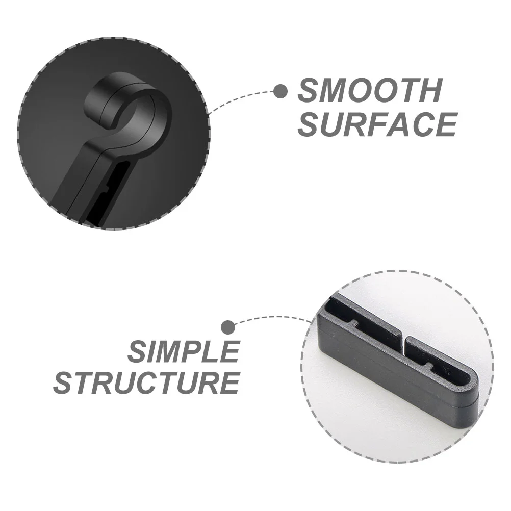 50 Pcs Bag Hanging Headlamp Work Hard Hat Torch Rechargeable Plastic Safety Headlight Clip