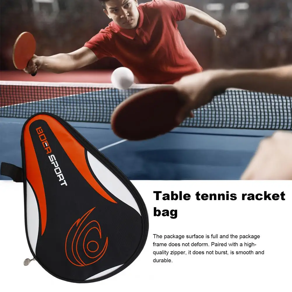 Durable Table Tennis Case Professional Table Tennis Bag Waterproof Oxford Cloth Table Tennis Racket Bag  Space-saving