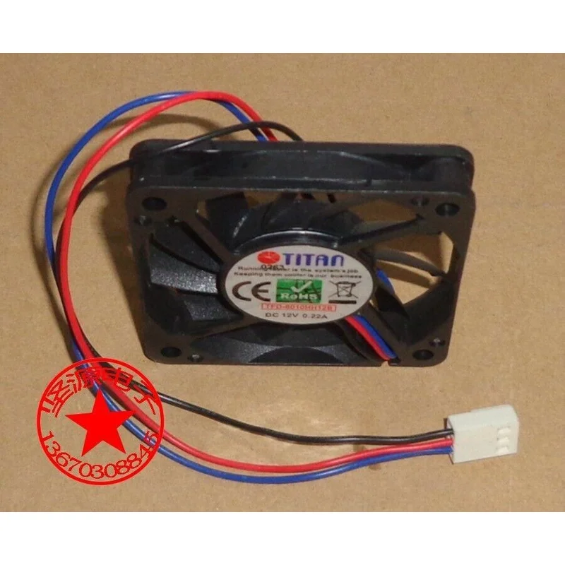 A+for Original New Titan Cooling Fan Tfd-6010hh12b 6 Cm Double Ball Fan 6010 6cm 12v