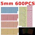 600pcs mix 5mm