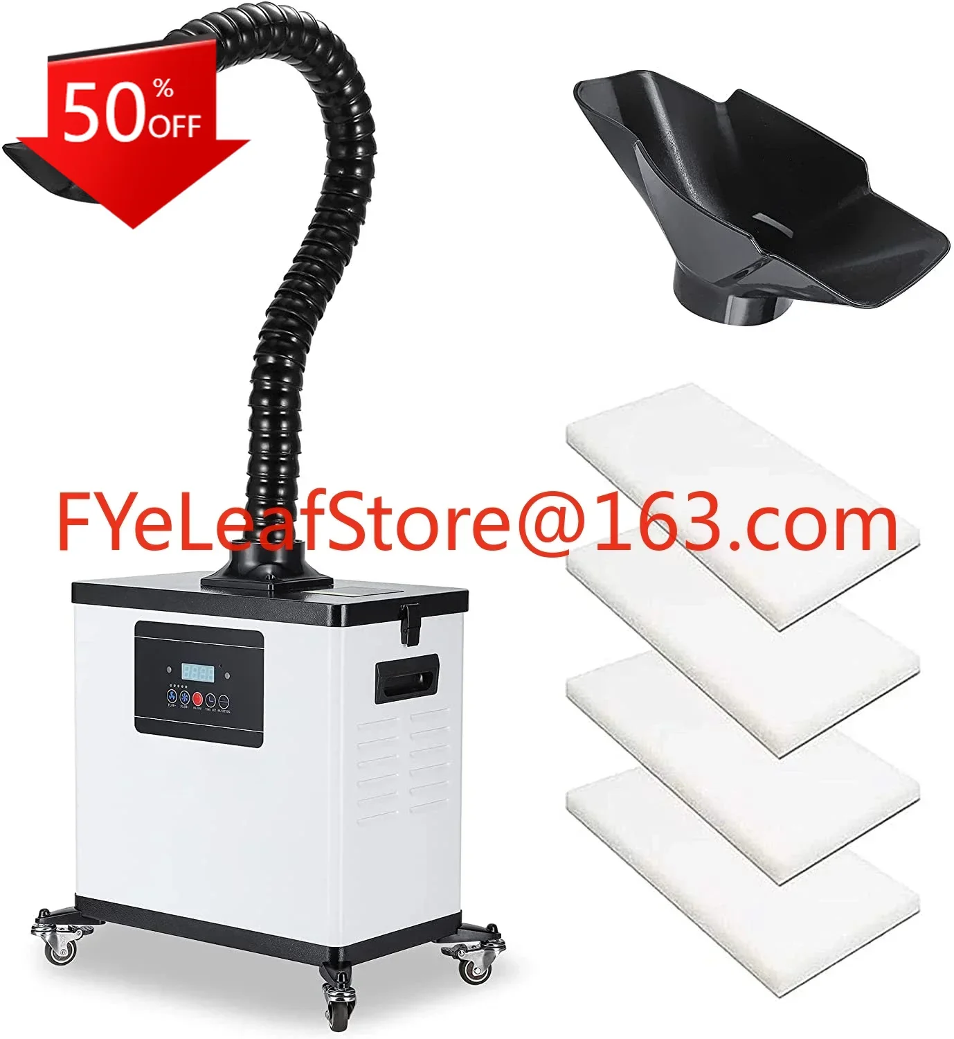 

Soldering Fume Extractor Smoke Absorber Welding Evacuator Air Purifier 4 Stage Filter for co2 Laser Engraving