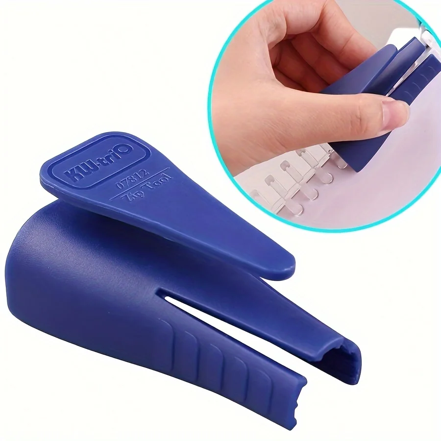1pc Durable PVC Binder Ring Opener - Easy Open & Close for Office and School Supplies
