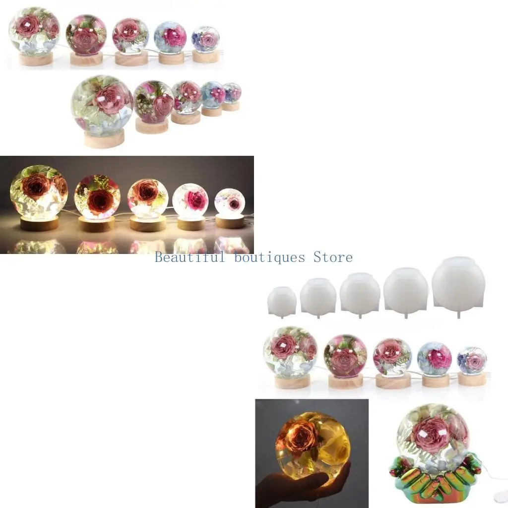 

U4LF силиконовая форма для хрустальных шаров, круглая форма для шаров, сделай сам, поделки, украшения, декор для эпоксидной для