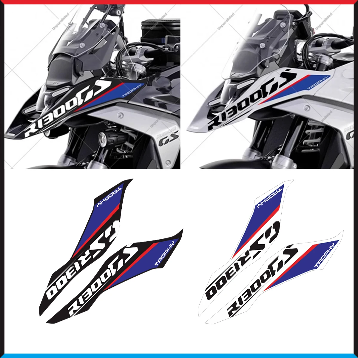 

For R1300GS R 1300 GS R1300 1300GS 2024 Motorcycle Front Fairing Stickers Accessories Waterproof Motorbike Decals Decoration