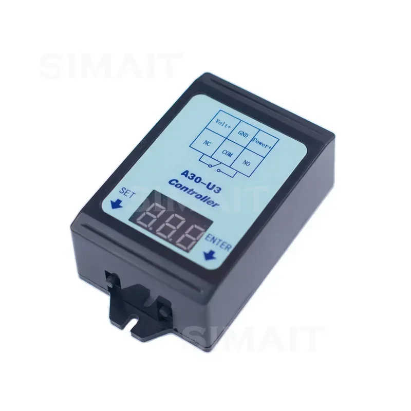 DC Voltage Detection Relay A30-U3 | 6-80V, 30A with Delay & Interval Timer Control