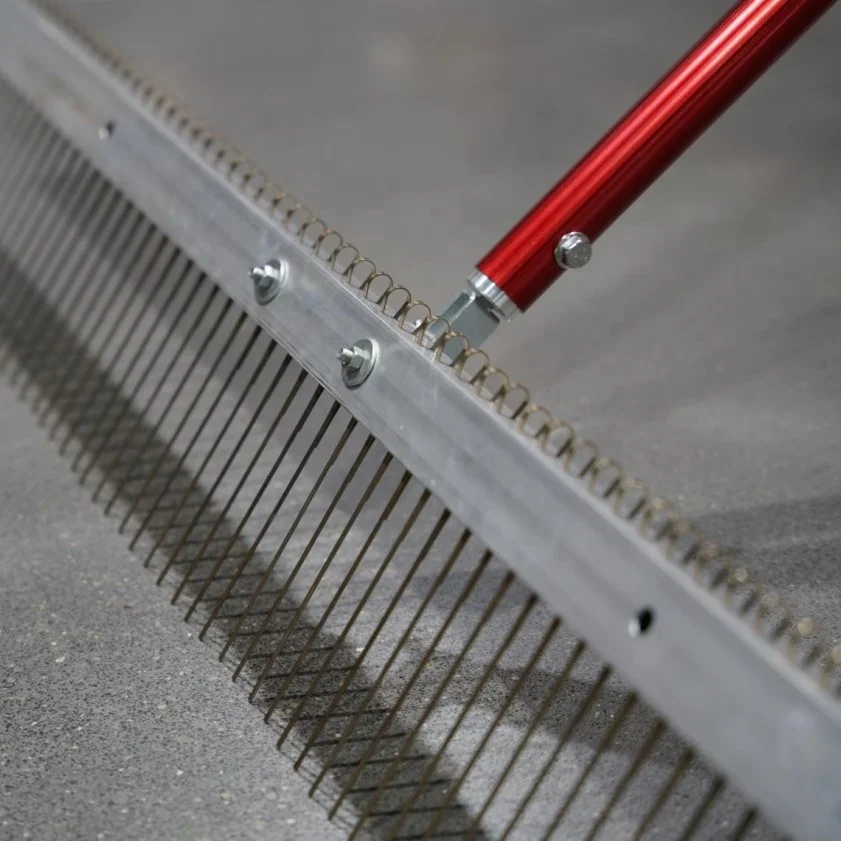 concrete construction finishing tools hard rectangular concrete road texturing brush broom