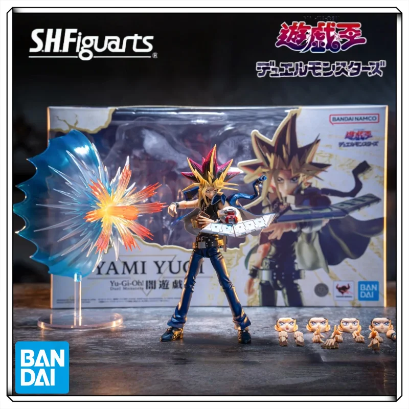 

В наличии Оригинальный Bandai SHF Юги Муто Тёмный Юги Фараон Атем Yu-Gi-Oh! Подвижная фигурка OVC: коллекционная аниме-игрушка, подарок