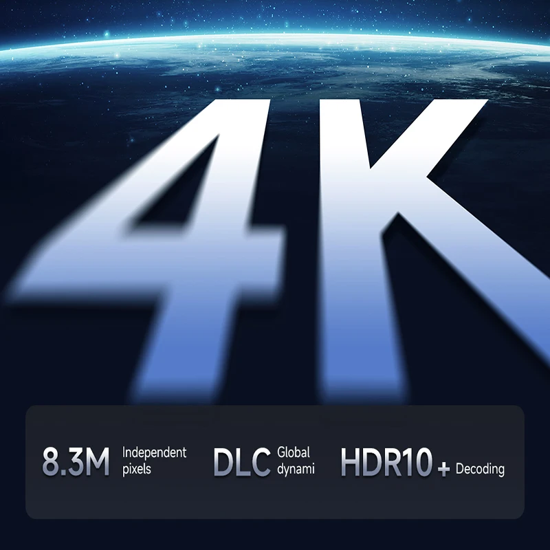 جهاز عرض Formovie X5 4K 4500ANSI Lumen للمسرح الليزري المنزلي HDR10 + Wifi6 3840*2160P Native Bright ALPD MEMC Fengmi Cinema