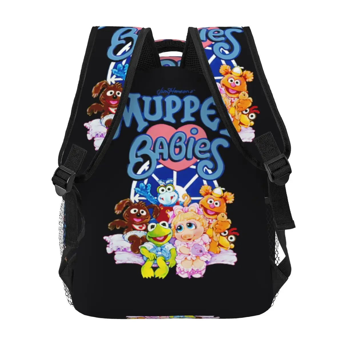 Muppet Babies 배낭 소년 소녀 Bookbag 학생 학교 가방 만화 여행 배낭 숄더 백 대용량