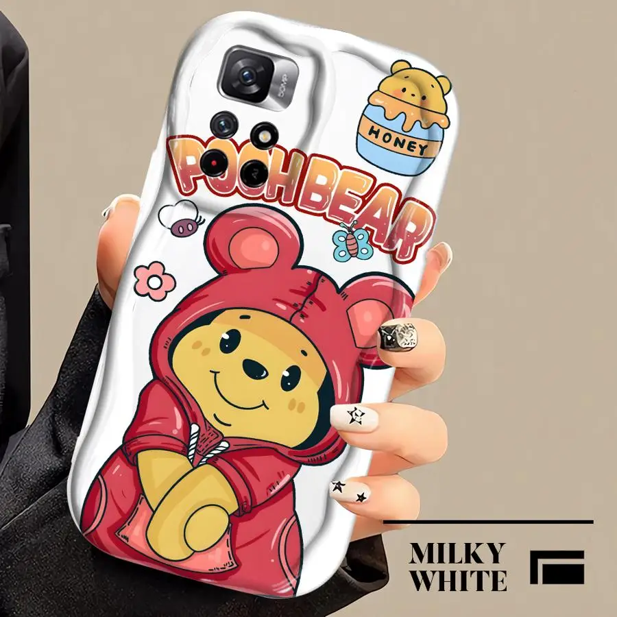 Xiaomi Poco X3 NFC X5 X3 Pro 소프트 Funda 투명 전화 커버 용 위니 푸우와 티거 케이스