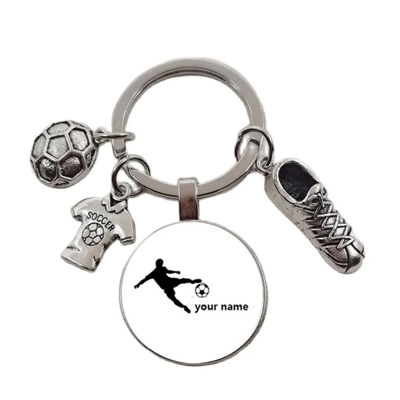 Fußball Diy Custom Name Keychain Zu Spielen Fußball Junge Keychain, Diy Keychain Für Fußball Liebhaber – Detail 5