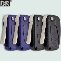 DR 2/3 Button Replacement SIP22 Blade Flip Car Key Shell Case For Fiat Ducato Bravo Qubo Doblo Linea Punto Stilo Iveco Florino