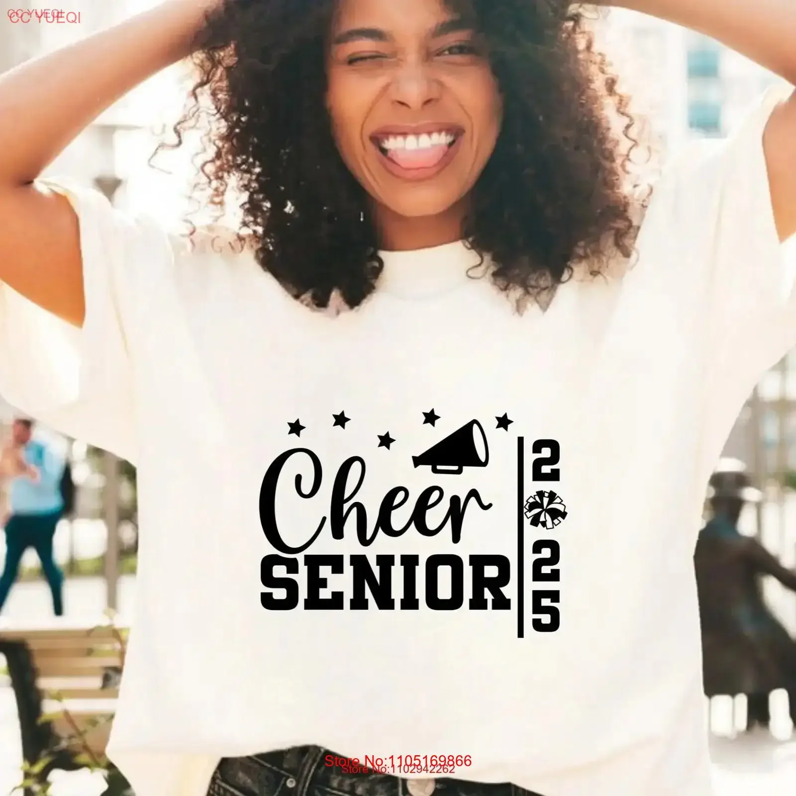 يهتف كبار 2025 تي شيرت فئة التخرج أمي المشجع خمر غسلها موضة تنفس أوم تنوعا امتدت #1