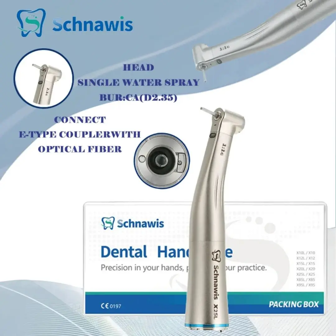 

Contra Angle Handpiece Dental 1:1 Direct Drive Speed Fiber Optic Dentistry High Speed Handpieces Fit E Type Electric Micromotor