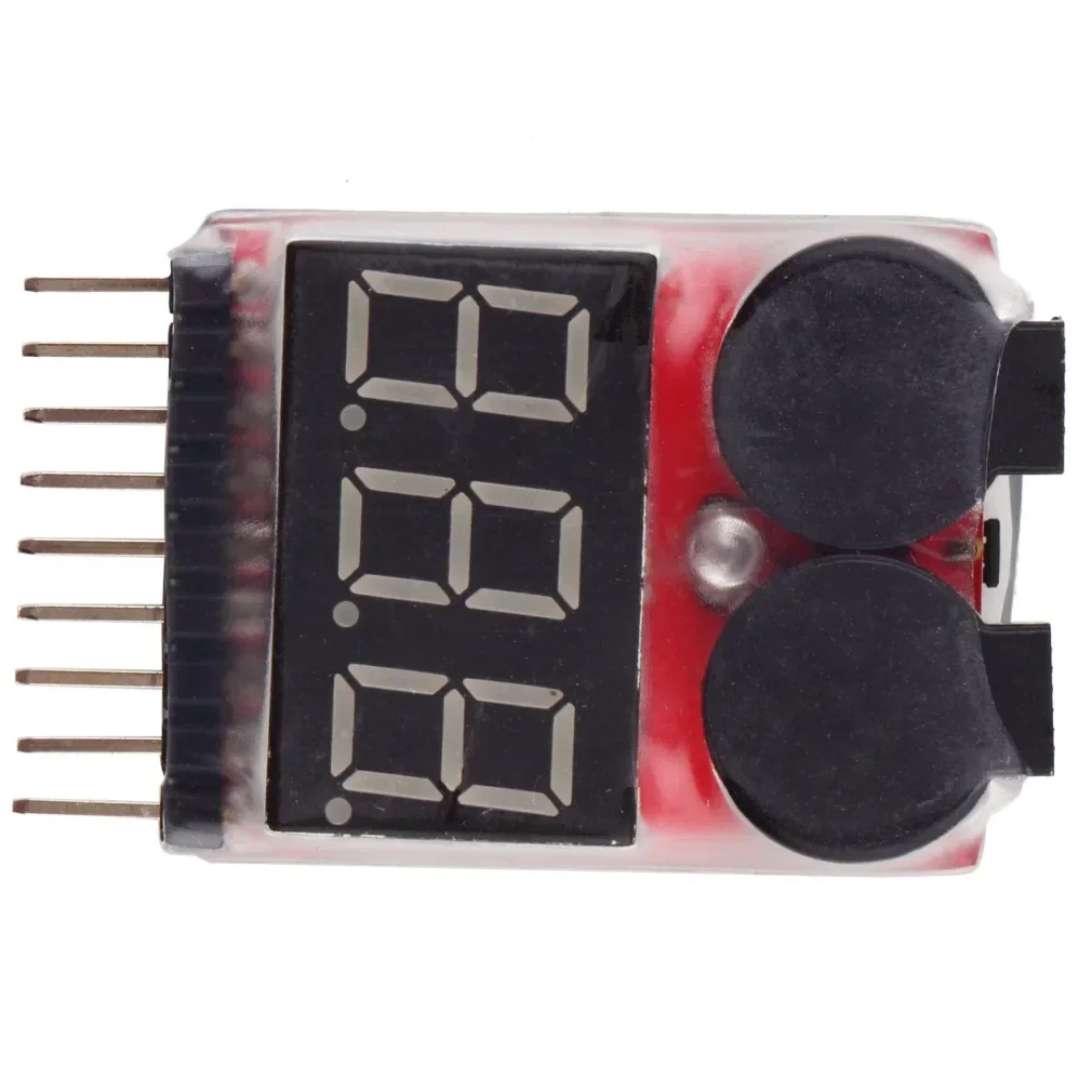 1-8S lithium/lithium ion/iron battery voltage tester low voltage buzzer alarm checker for car and aircraft toys image 5