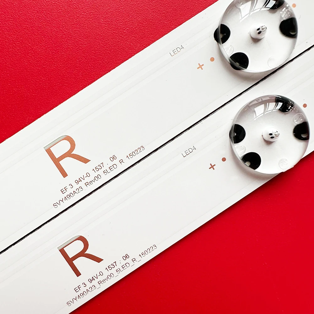 แถบไฟแบคไลท์ LED 1/3TV SVY490A23_REV00_5LED_L R สำหรับ KD-49X8005C KD-49XD7005 KD-49XD7004 KD-49XD7005 SYV4951 SYV4942