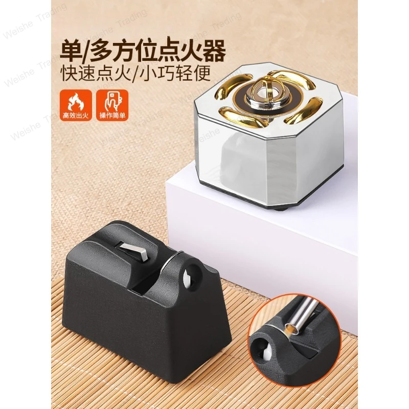 

Multi-directional electronic igniter, musket fire blowing, safe and fast replacement for lighter leather tiger gold jewelry tool