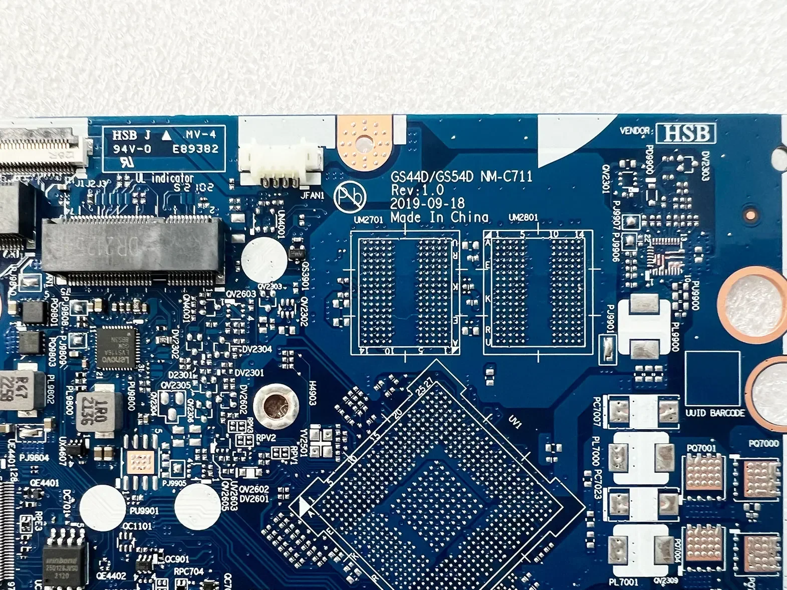 For Lenovo Ideapad S145-15IIL V15-IIL Laptop Motherboard GS44D/GS54D NM-C711 UMA With I3-1005G1 I5-1035G1 I7-1065G7 CPU 4GB RAM