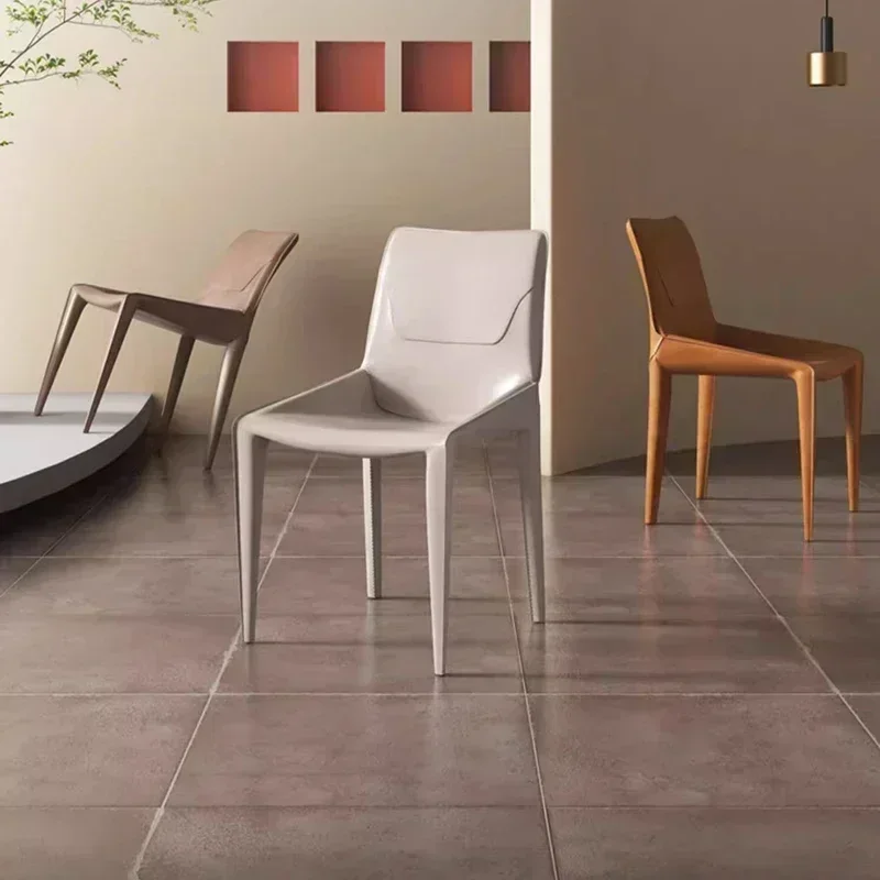 

Leather Meeting Sedentary Dining Chair Luxury Backrest Comfortable Simple Dining Chair Sillas Para Comedor Chairs For Kitchen