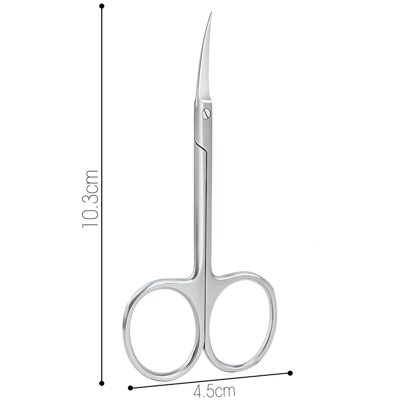 1Pcs Häutchen Schere Nipper Gebogene Edelstahl mit Spitze Pflege Klingen Frauen Männer Trockene Haut Nagel Schere Maniküre werkzeuge