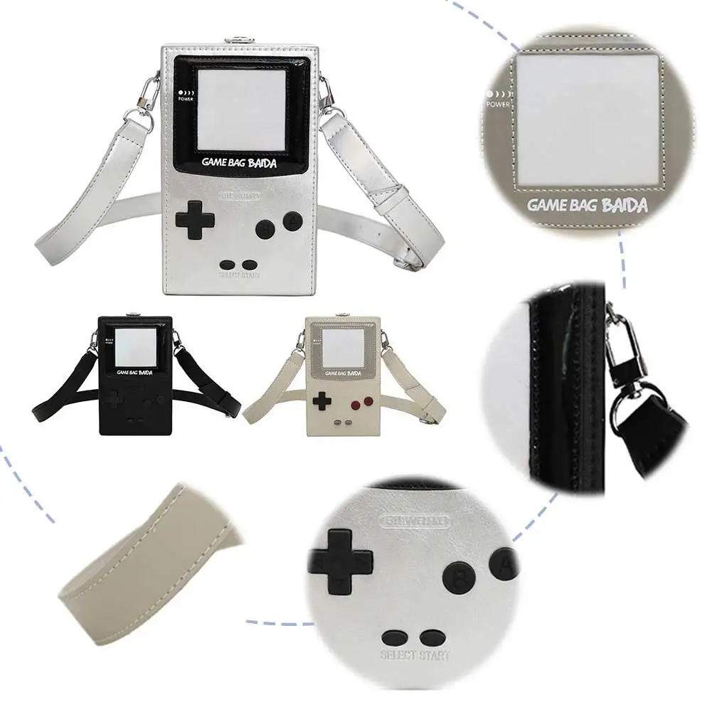 

Crossbody Bag for Women Game Console Shape Messenger Bag PU Leather Adjustable Strap Small Purse for Work Travel