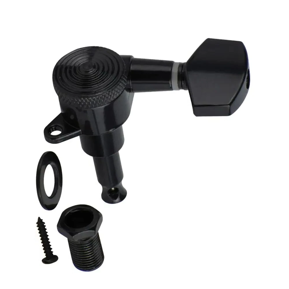 6pcs/Set  Machine Heads Lock String Tuning Pegs 6R /6L Locking Tuners Electric Guitar Gear Ratio 1:19