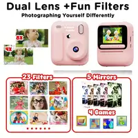 Cámara de impresión en Color para niños, cámara instantánea de 32GB, 1080P, impresión térmica, cámara Digital, impresión de fotos, videojuegos, música, regalo para niños