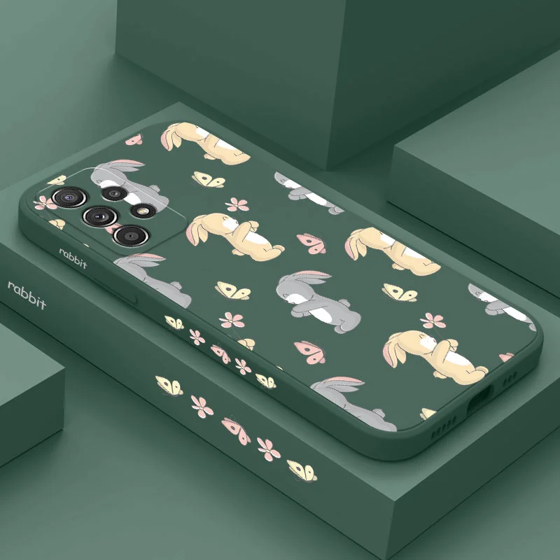 

Rabbit Butterfly Case For Samsung A73 A53 A33 A23 A13 A03 A03S A72 A52 A52S A32 A02S A02 A12 A71 A51 A31 A22 A21S 4G 5G Cover