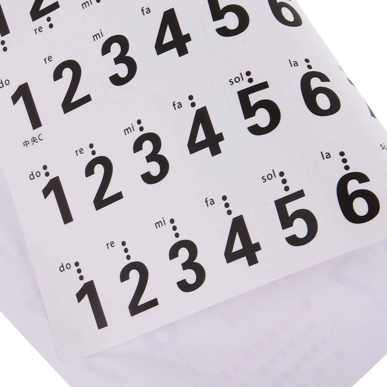 

88 Keys Piano Key Stickers Full Size Letters Notes Numbers Guide Keyboard Labels Non Fading Anti Sweat Compatible All Pianos