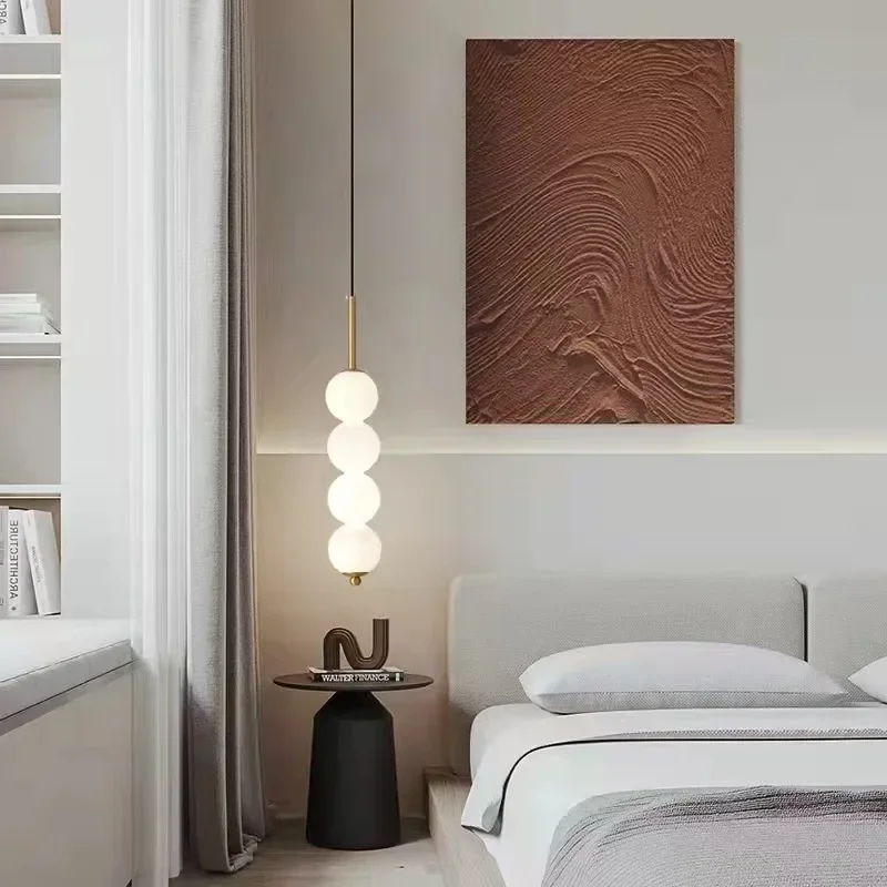 

Nordic Ball LED Chandelier for Dining Room Kichens Island Study Bedroom Bedside Lamp Home Decor Home Design Interior Lighting