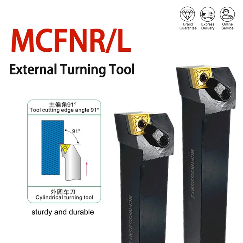 1PCS MCFNR2020K12 MCFNR2525M12 MCFNR3232P19 External Turning Tool Holder MCFNR MCFNL Metal Lathe Cutting Tools