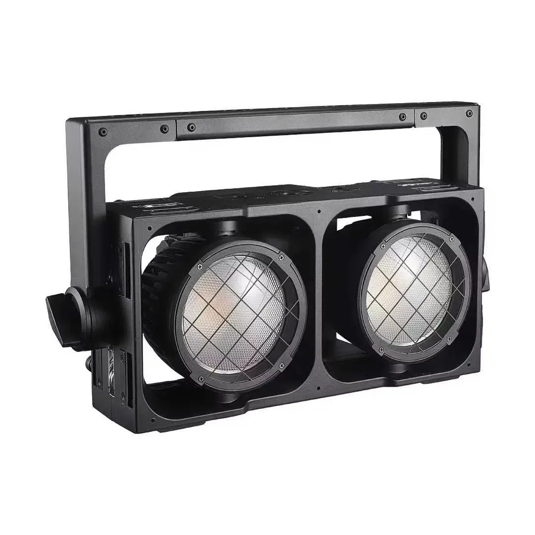 IP65 COB 2x100W High Brightness LED Blinder Light Bar RGBA WW Splicing for Party Wedding Stage Music Show Emitted Color RGBWA