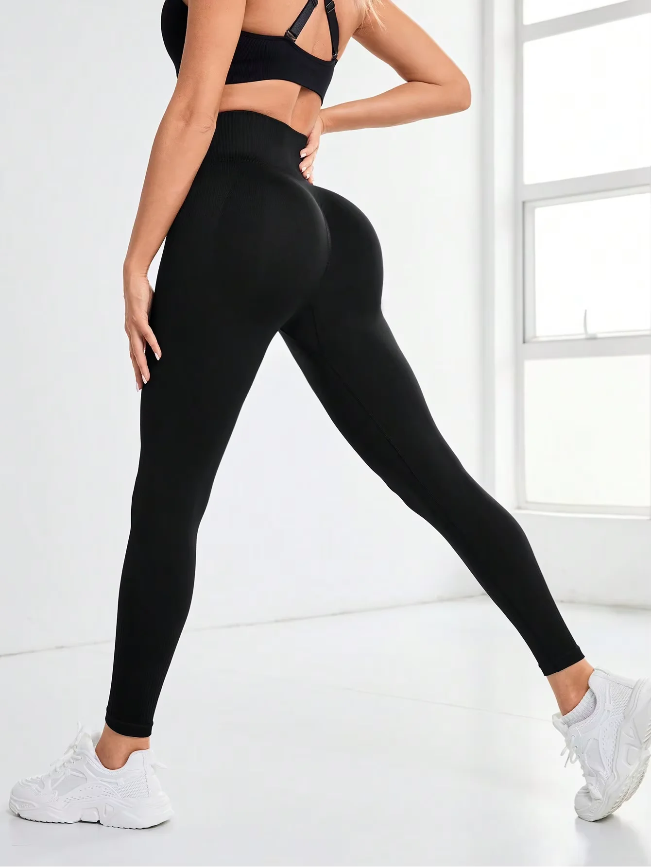Women's abdominal lift hip slimming comfortable exercise Yoga Running pants Yoga pants leggings