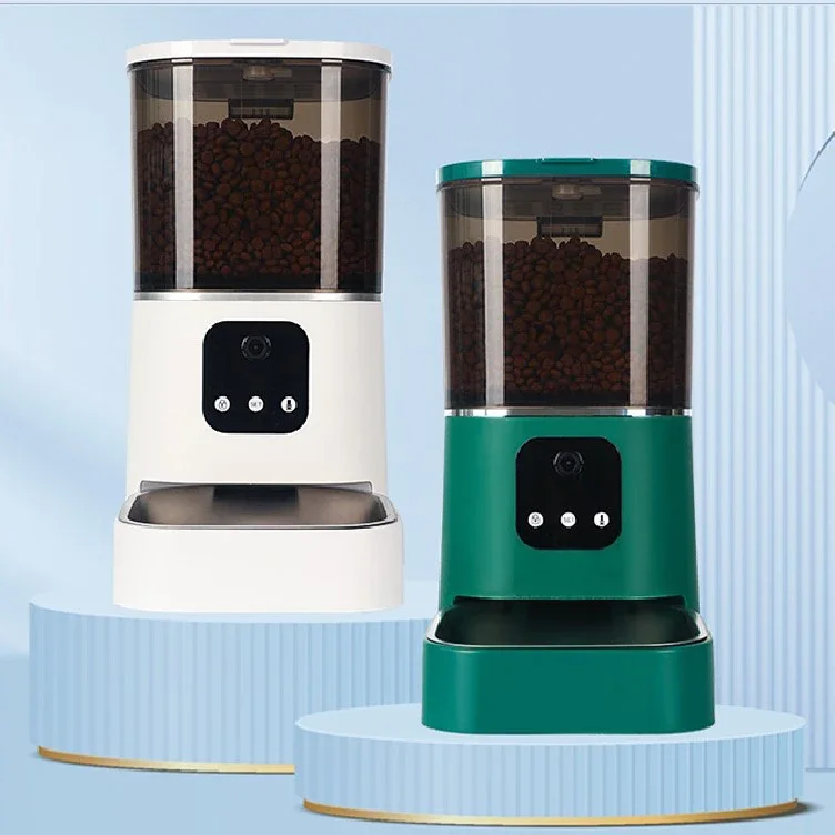 Alimentador automático para gatos e cães, alimentador automático inteligente