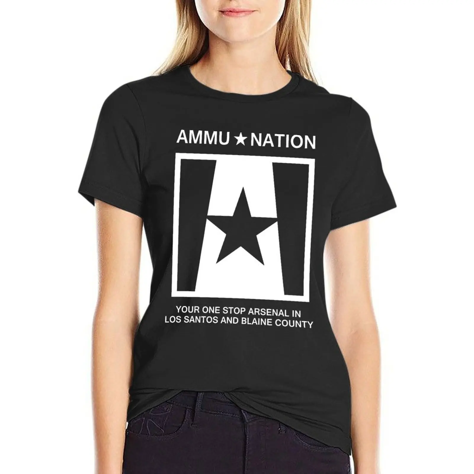 

GTA V Inspired - Ammunation Gun Store T-Shirt vintage clothes cute tops summer tops T-shirt Women