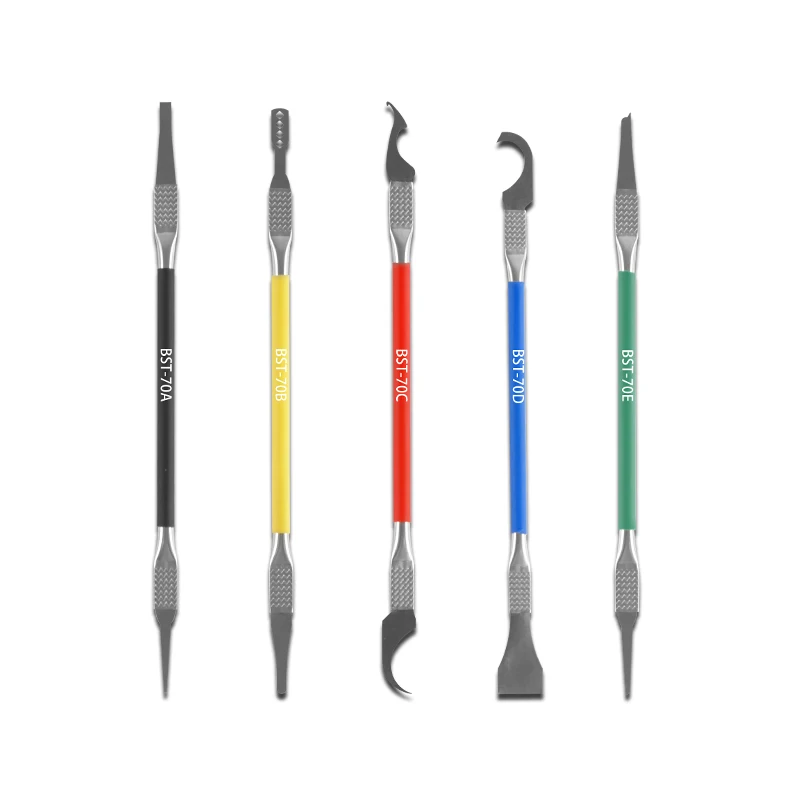 BST70 5 in 1 IC Chip di Riparazione Lama Sottile CPU di Rimozione BGA Coltello di Manutenzione Rimuovere Colla Smontare Telefono PC Rilavorazione Strumenti di Processore