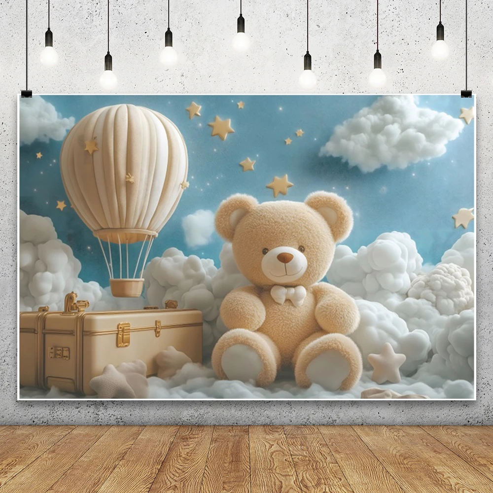 خلفية زينة لعيد الميلاد الأول للفتيات والأولاد، بالونات ملونة لحديثي الولادة، خلفية للتصوير الفوتوغرافي لاستوديو الصور