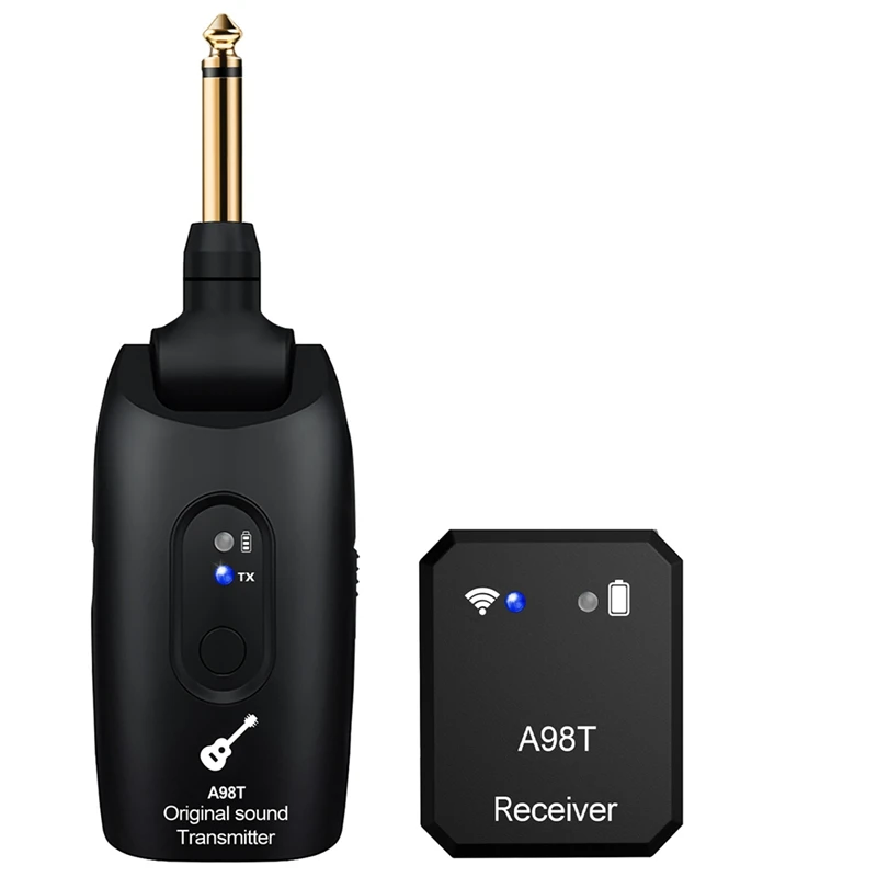 

Wireless Guitar System Rechargeable 2.4G Digital Guitar Transmitter Receiver For Electric Guitar Bass Violin Accessories
