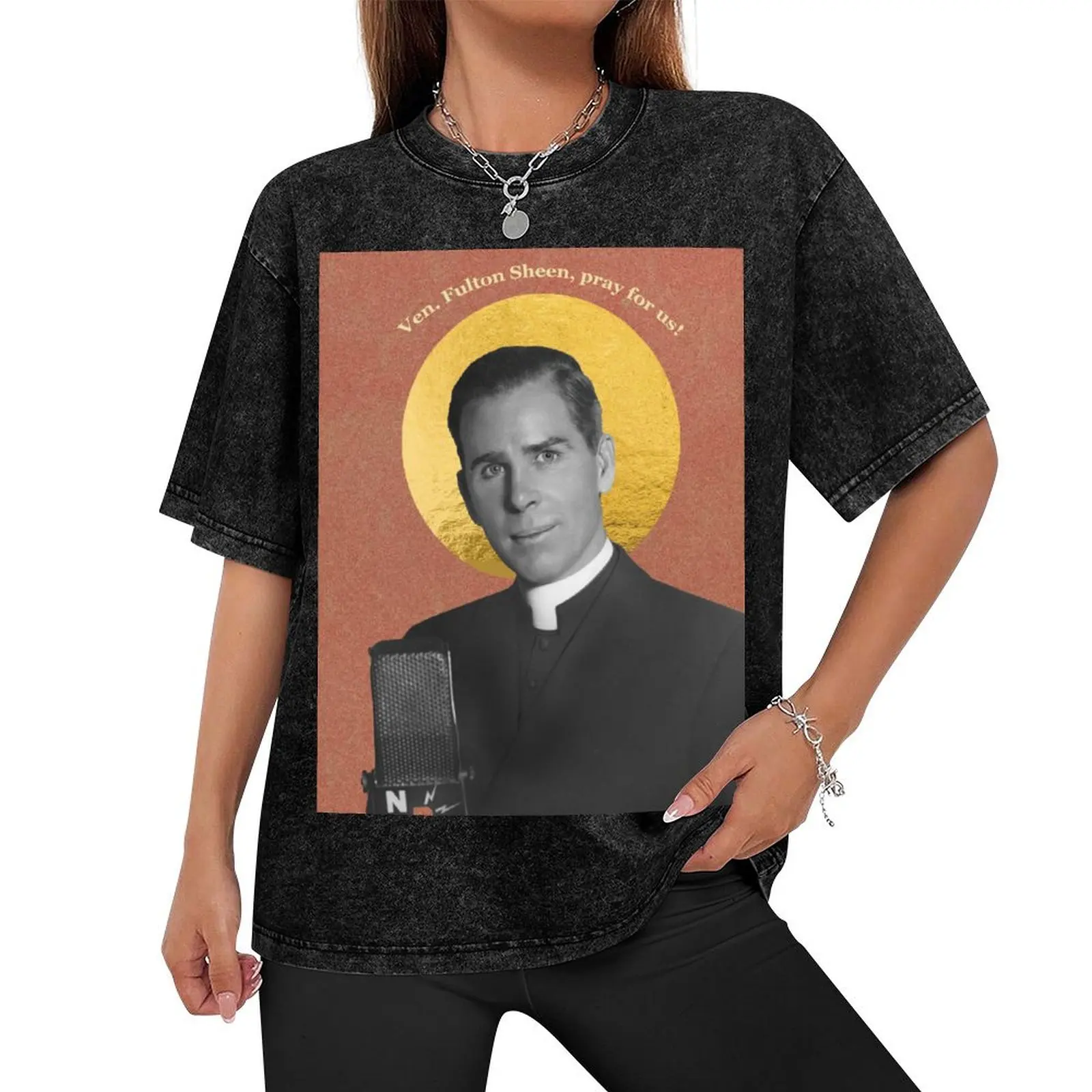 Venerable Fulton Sheen, Pray for Us! T-Shirt oversized t shirt graphics summer 2025 Funny t-shirts t shirts for men