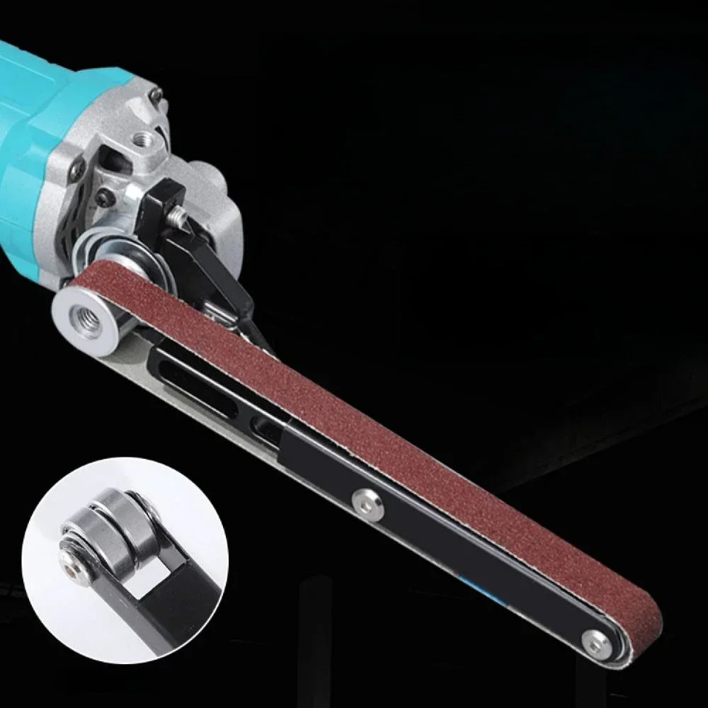 M10 Angle Grinder to Belt Sander Converter Kit, Sanding Belt Adapter for 100/115/125mm Angle Grinder,   Belt Sanding Attachment