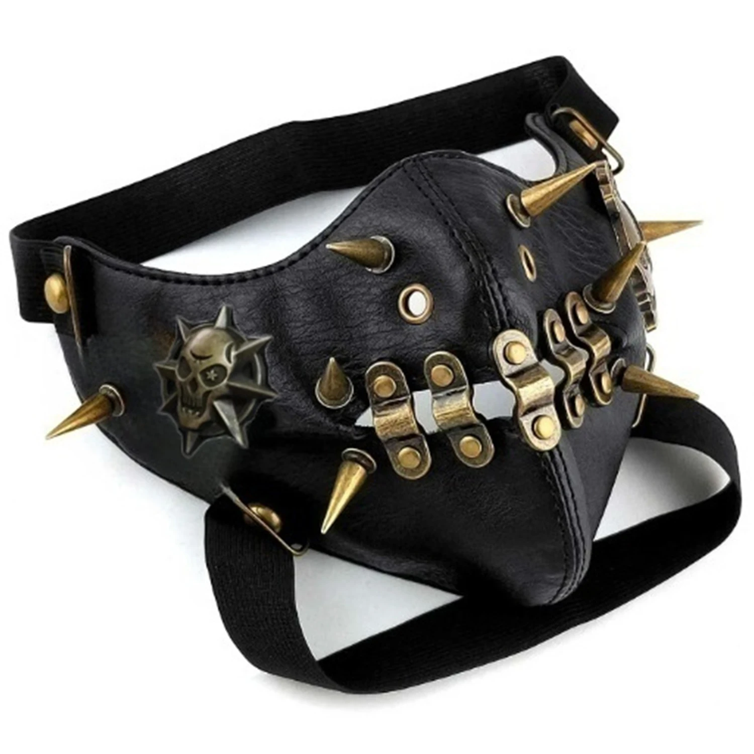 

PU Masks Accessories Stylish Fahison Pin Rivet Mask Gothic Steampunk Cool