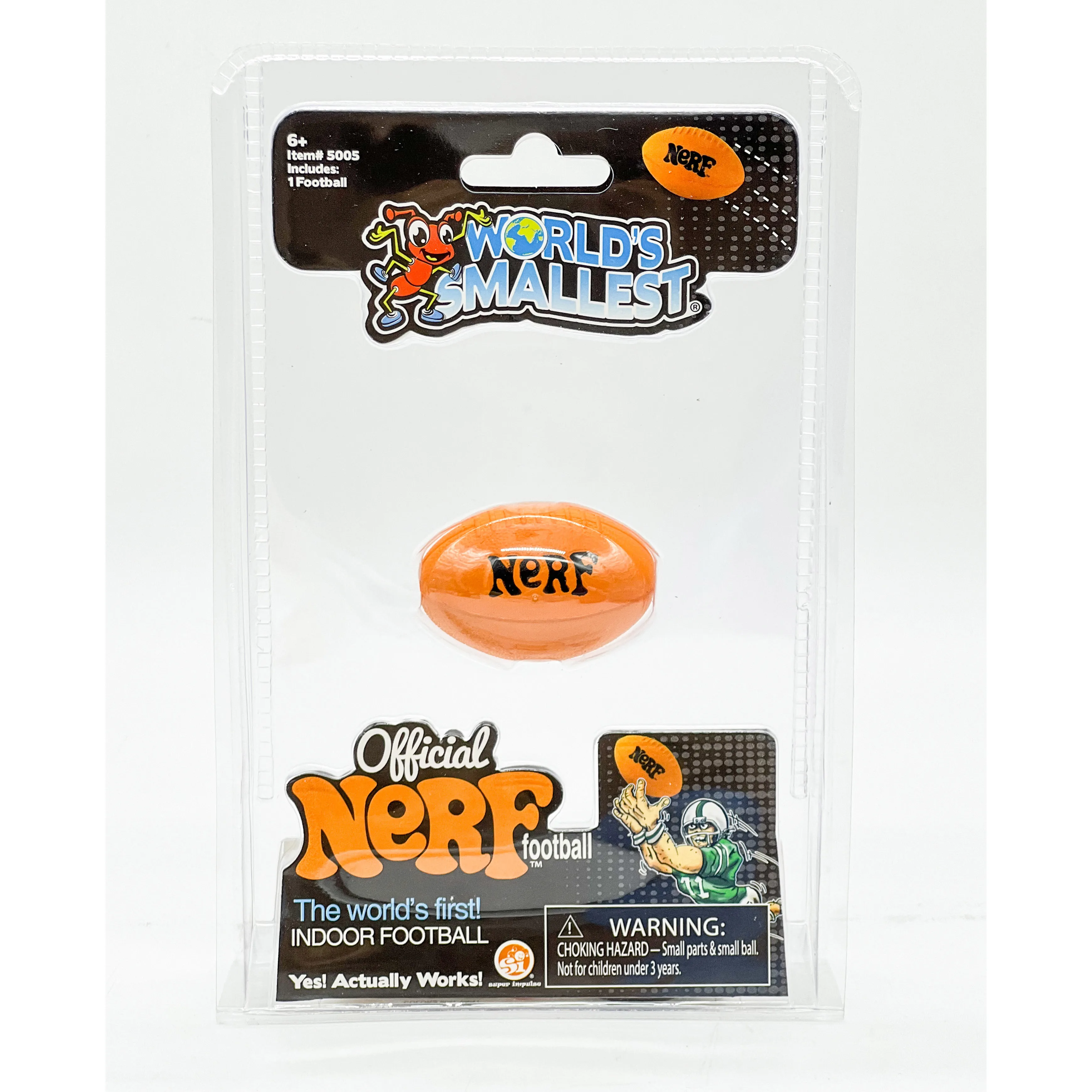 World's Smallest Official Nerf Football Rugby Mini-Size Miniature Gifts Toy Model Collect Ornaments