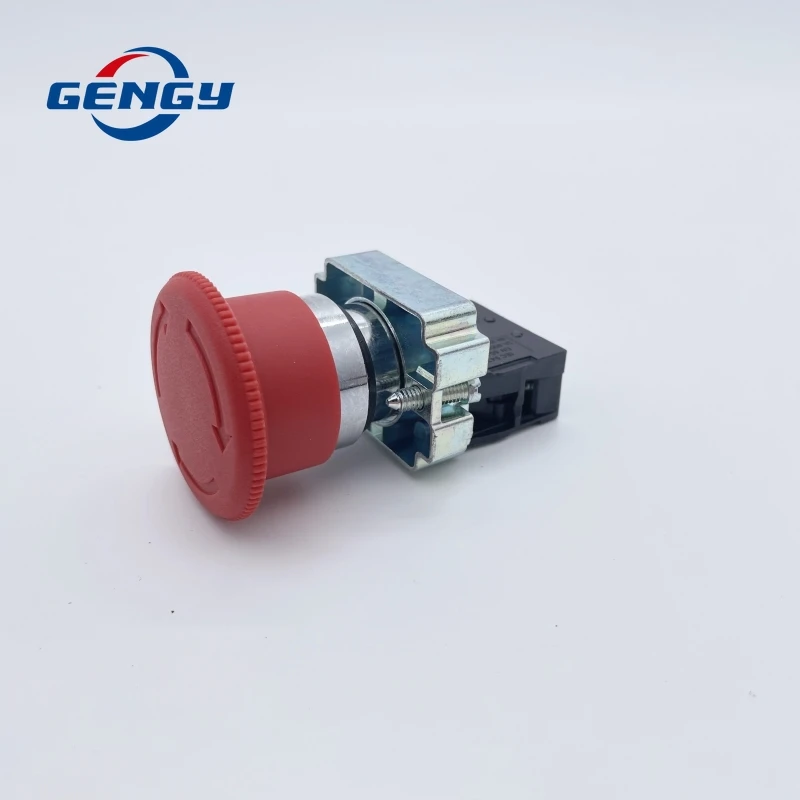 1/5/10 pcs 22mm XB2-542 Mushroom Head Emergency Stop Button Switch 10A/600V NC Emergency Stop Power Button Switch