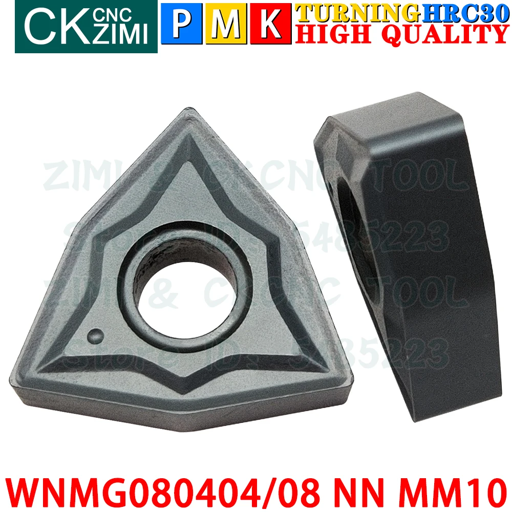 WNMG080404 NN MM10 WNMG080408 NN MM10 إدراجات كربيد خارجية أدوات إدراج تحول WNMG0804 WNMG 0804 NN MM10 MM30 CNC مخرطة معدنية ميكانيكية أدوات قطع تحول