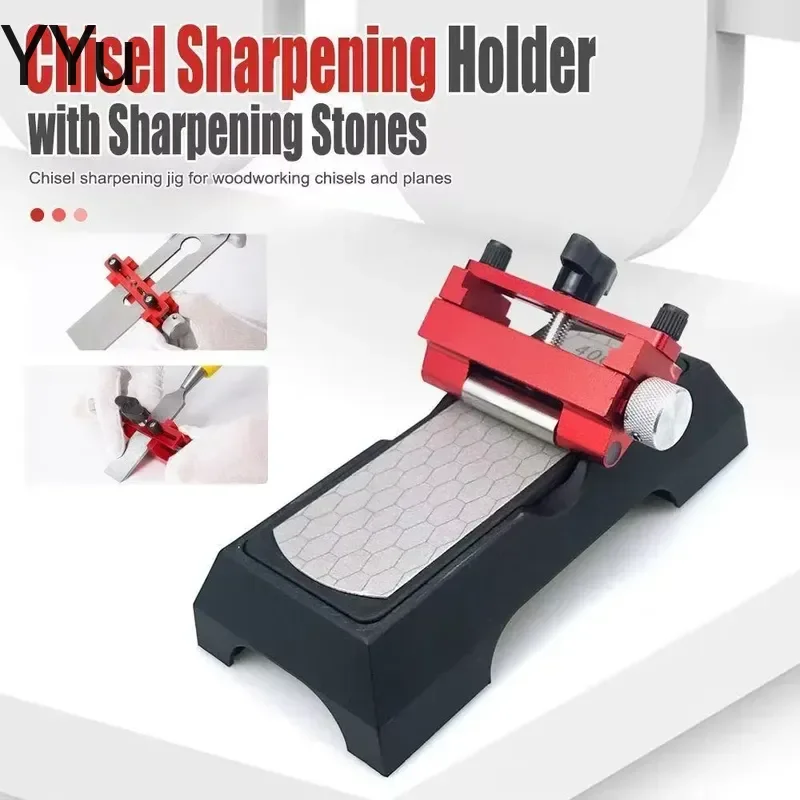 custom for Professional Knife Sharpening Jig Honing Guide Angle Adjustable Tool Chisel Plane Blade Sharpener with Stone